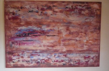 Abstrakt 2013 Spachteltechnik Acryl