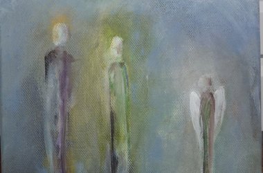 Sehnsucht Engel Acrylbild Acryl Anke Buchmann Malen 